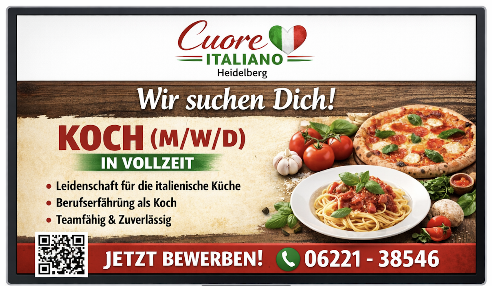 Cuore Italiano Recruiting Beispiel