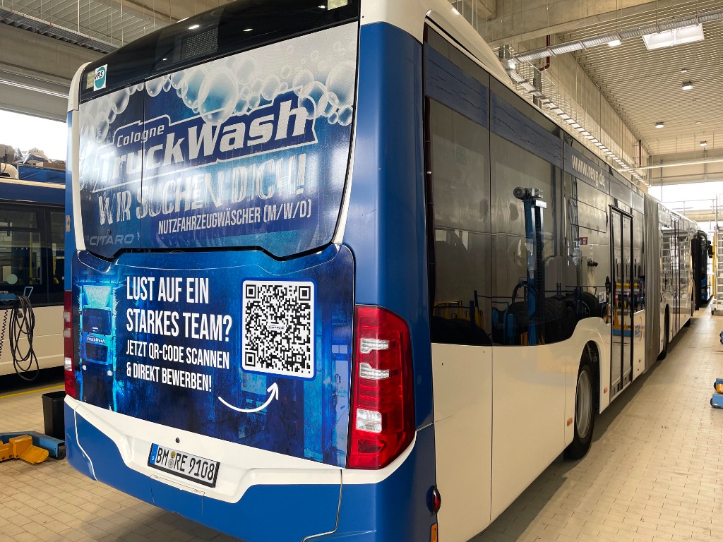 Cologne Truck Wash – Heck- und Seitenansicht im Depot