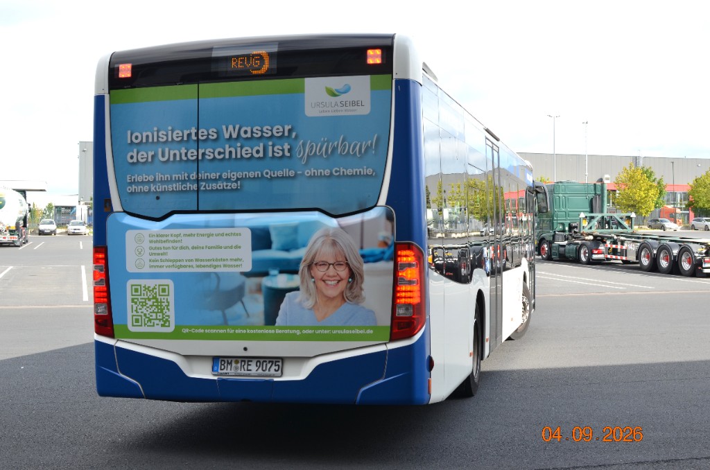 Ursula Seibel – Heckwerbung auf REVG-Linienbus