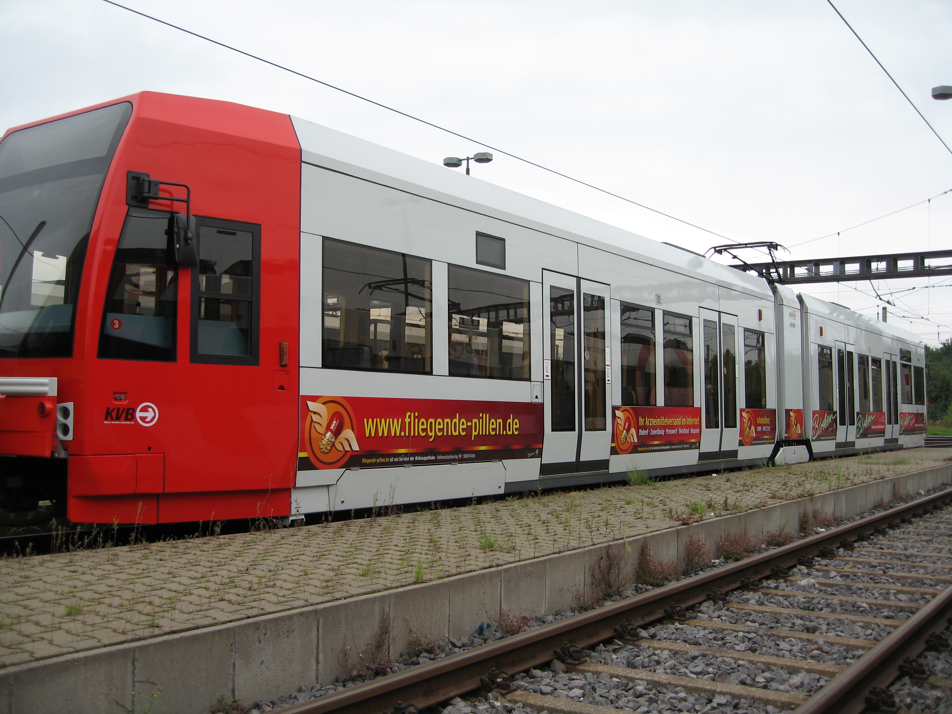 Fliegende Pillen - Straßenbahn Traffic Banner