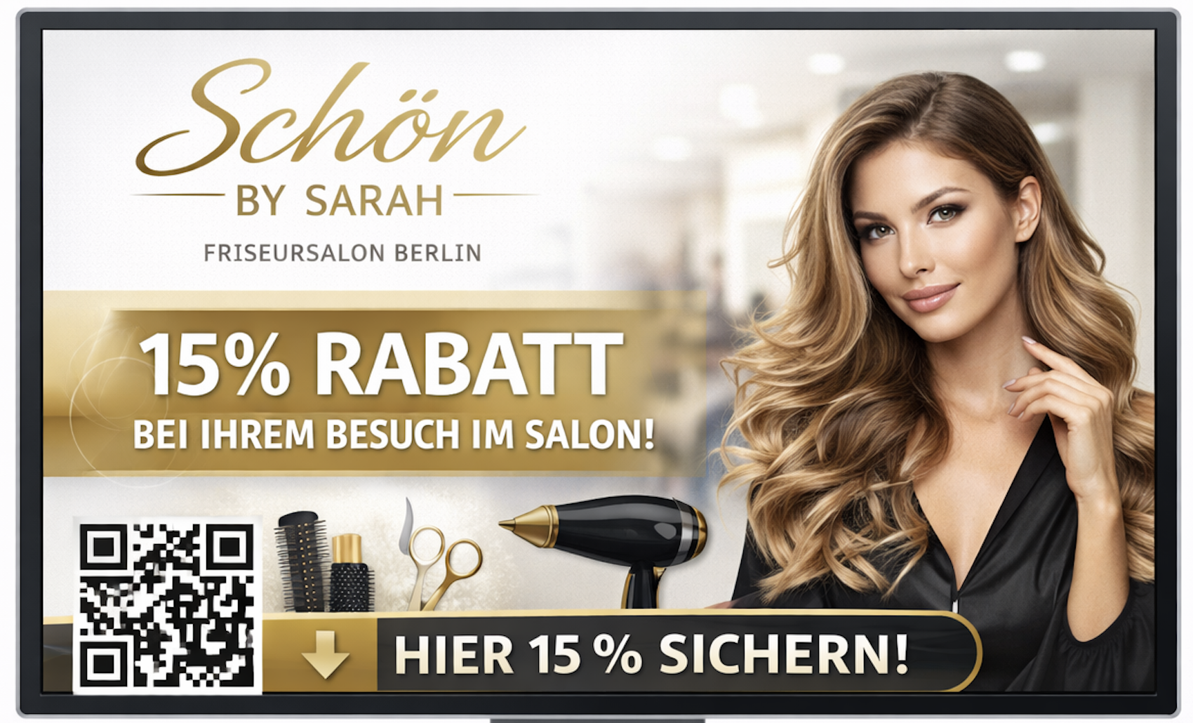 Schön Friseursalon Werbung Beispiel
