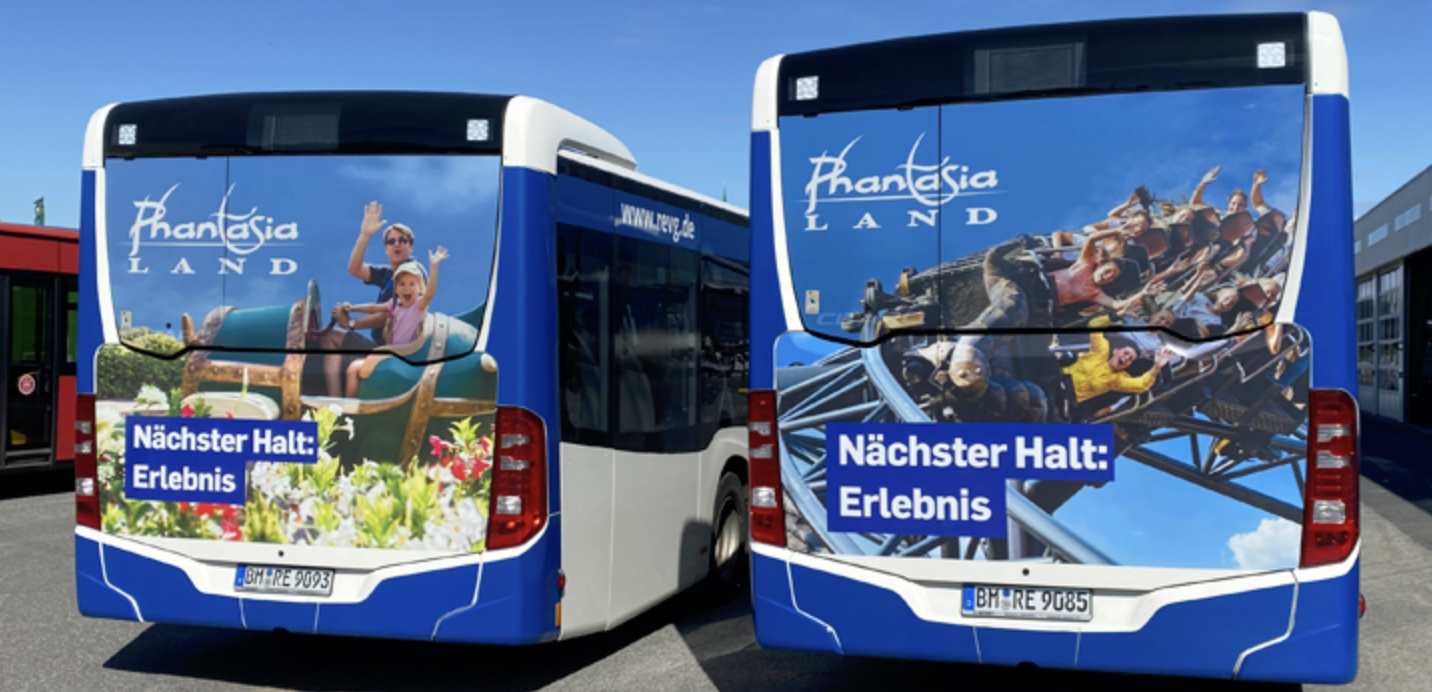Kaufland Traffic Boards auf REVG Bussen